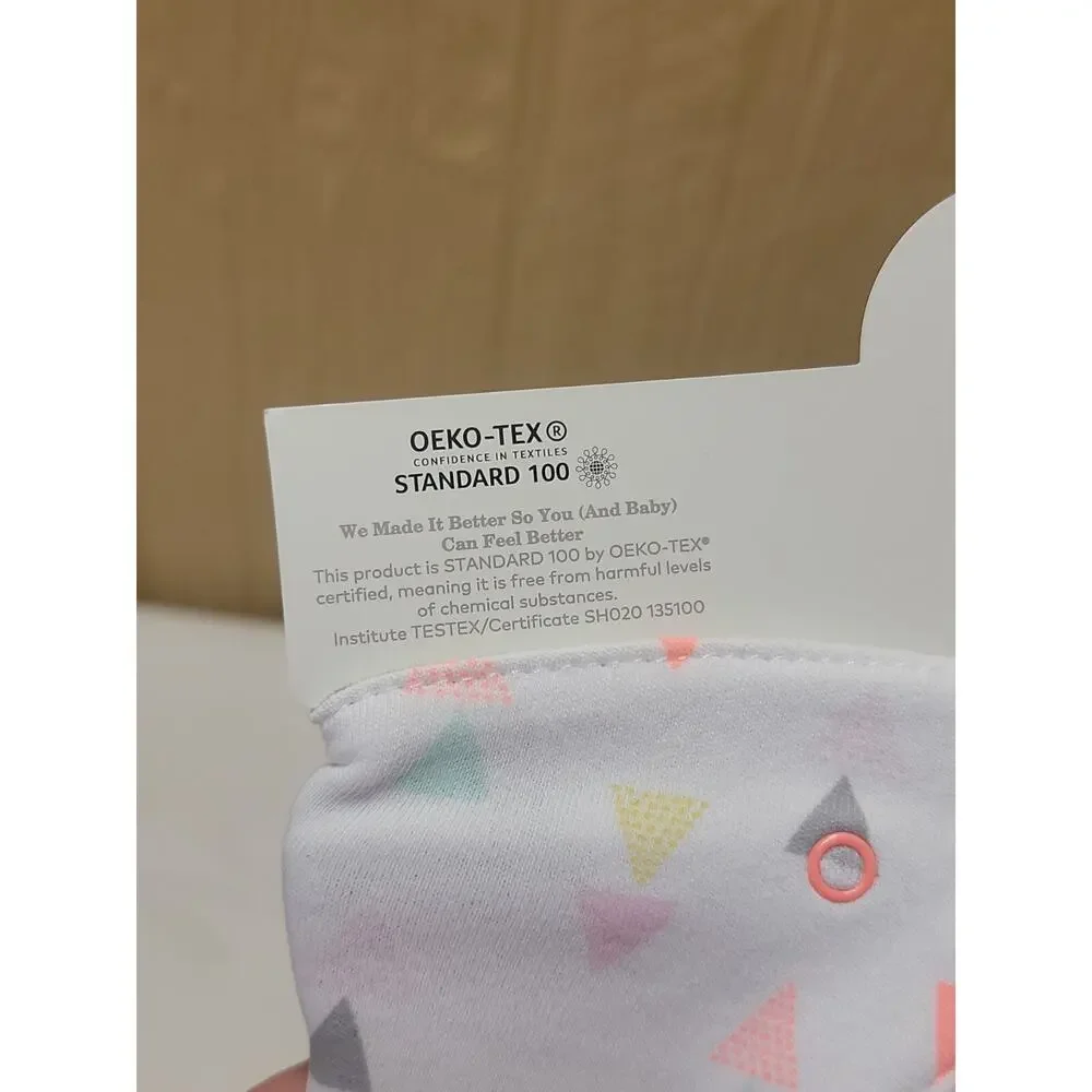 Cloud Island Printed Bandana Bib 2-pk Gender Neutral Girls Boys Green White Gray